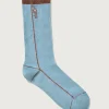 BLUE WITH STRIPE SOCKS