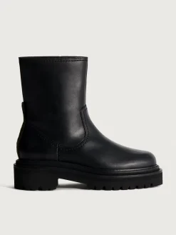 OFFICE BLACK LEATHER BOOT