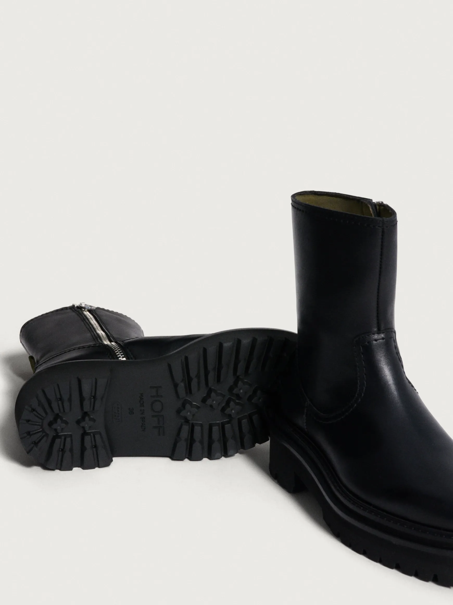 OFFICE BLACK LEATHER BOOT