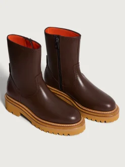OFFICE BROWN LEATHER BOOT